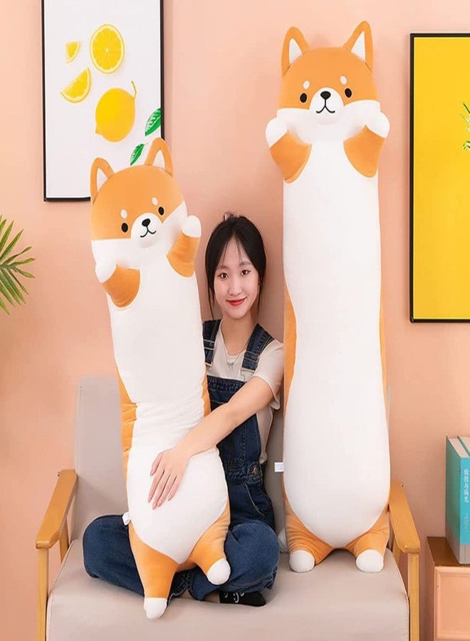 TechMax Solution Shiba Inu Stuffed Animals Plush Pillow Toys, Shiba Inu Dog Plush Pillow Corgi Stuffed Animal Long Dog Plush Body Pillow for Girls and Boys Suitable for Bed Sofa Chair - Image 5